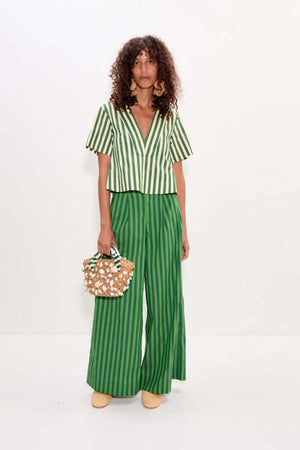 Mar Short Sleeve Striped Top - The Collective Park City
