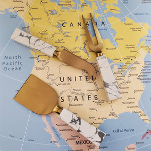 Marble Handle Cheese Knife Set - The Collective Park City