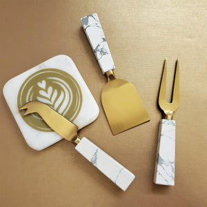Marble Handle Cheese Knife Set - The Collective Park City