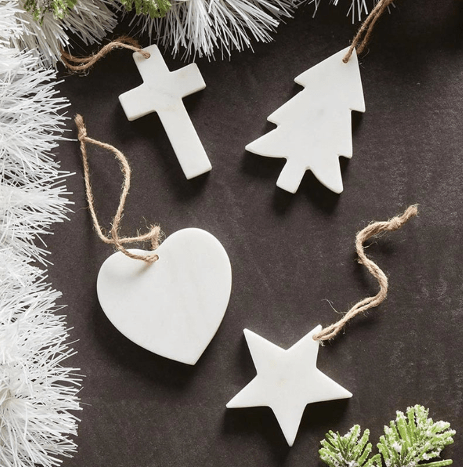 Marble Ornament - Heart - The Collective Park City