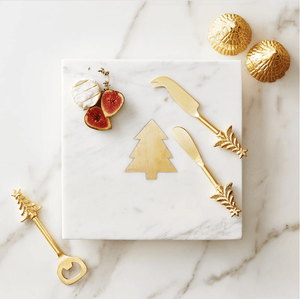 Marble Serving Board with Christmas Tree - The Collective Park City
