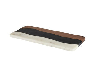 Marble + Wood Serving Board - The Collective Park City