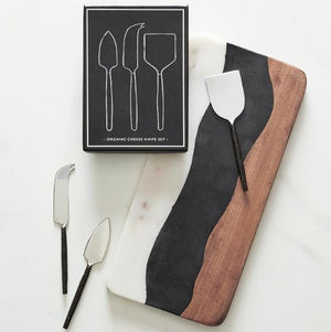 Marble + Wood Serving Board - The Collective Park City