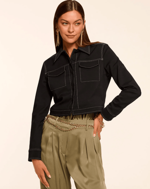 Marrie Contrast Stitch Jacket - The Collective Park City