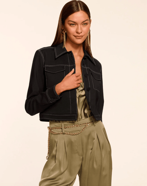 Marrie Contrast Stitch Jacket - The Collective Park City