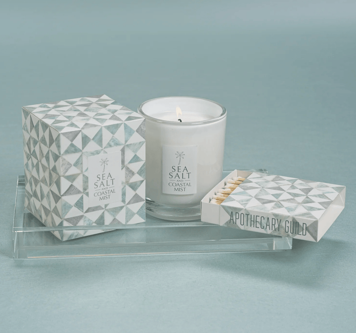 Martinez Sea Salt &amp; Coastal Mist Scented Candle - The Collective Park City