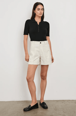 Maryam Pinstripe Short - The Collective Park City