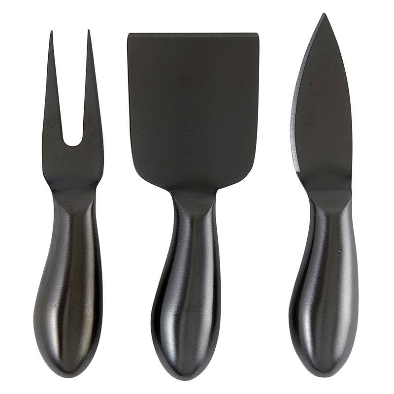 Matte Black Cheese Knives Book Box - The Collective Park City