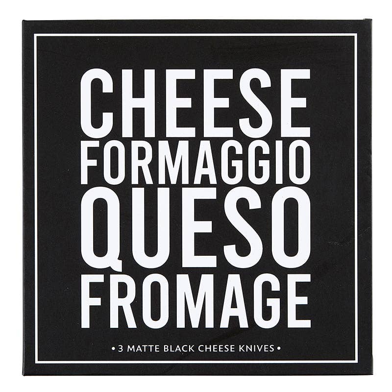 Matte Black Cheese Knives Book Box - The Collective Park City