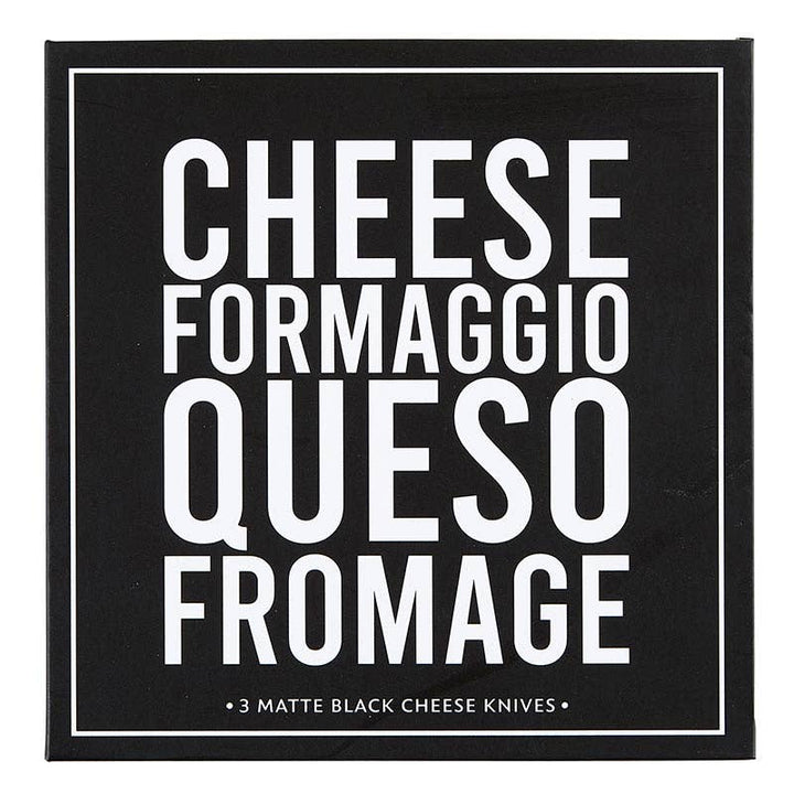 Matte Black Cheese Knives Book Box - The Collective Park City