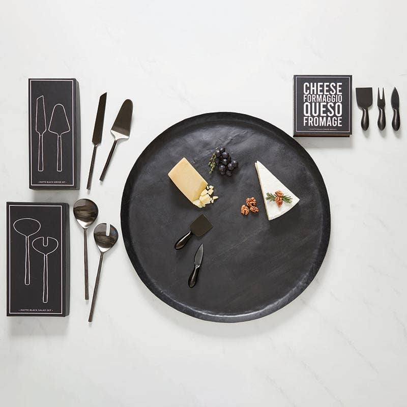 Matte Black Cheese Knives Book Box - The Collective Park City