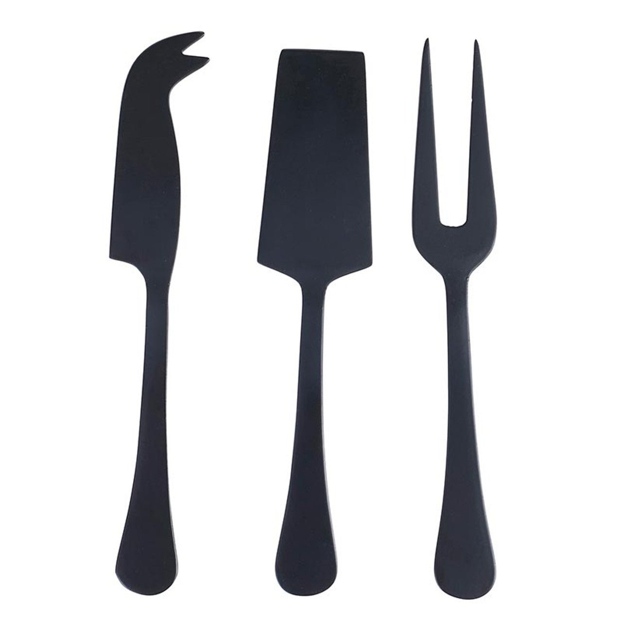 Matte Black Cheese Knives - Set of 3 - The Collective Park City