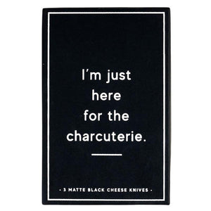 Matte Black Cheese Knives - Set of 3 - The Collective Park City