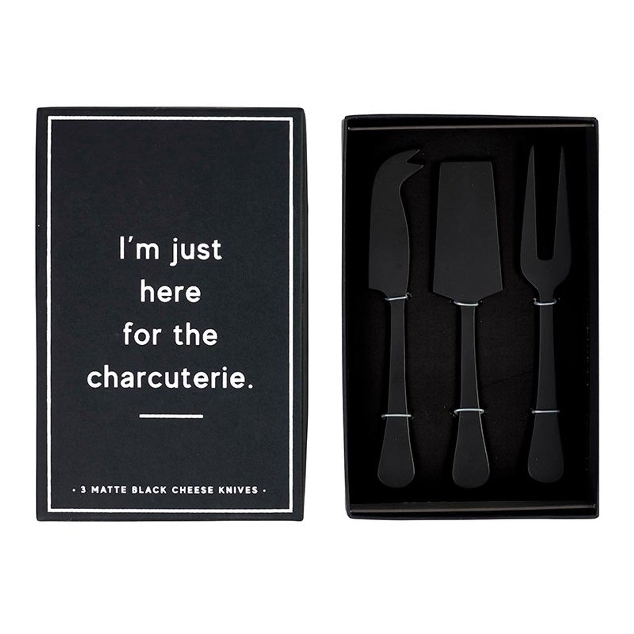 Matte Black Cheese Knives - Set of 3 - The Collective Park City