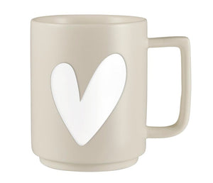 Matte Cafe Mug - Heart - The Collective Park City