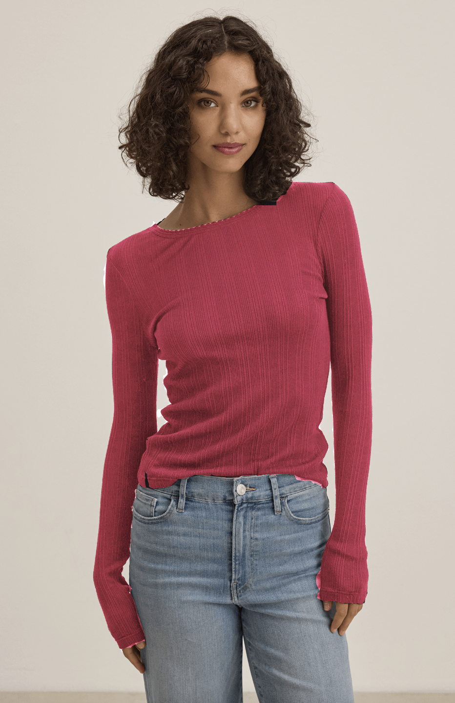 Mauri Ribbed L/S Top - The Collective Park City