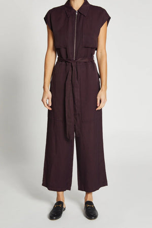 Maxine Jumpsuit - Fig - The Collective Park City