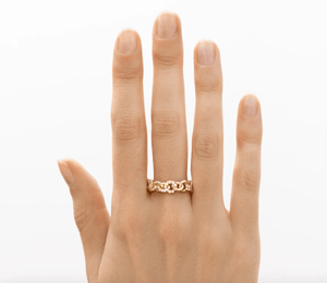 Medium Fused Serpens Ring w/Pave Diamonds - The Collective Park City