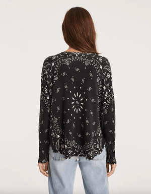 Mela Banadana Cashmere Sweater - Noir - The Collective Park City
