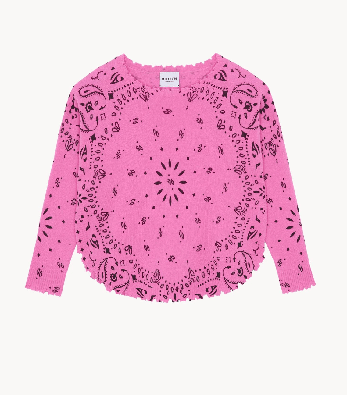 Mela Banadana Cashmere Sweater - Rose Lotus - The Collective Park City