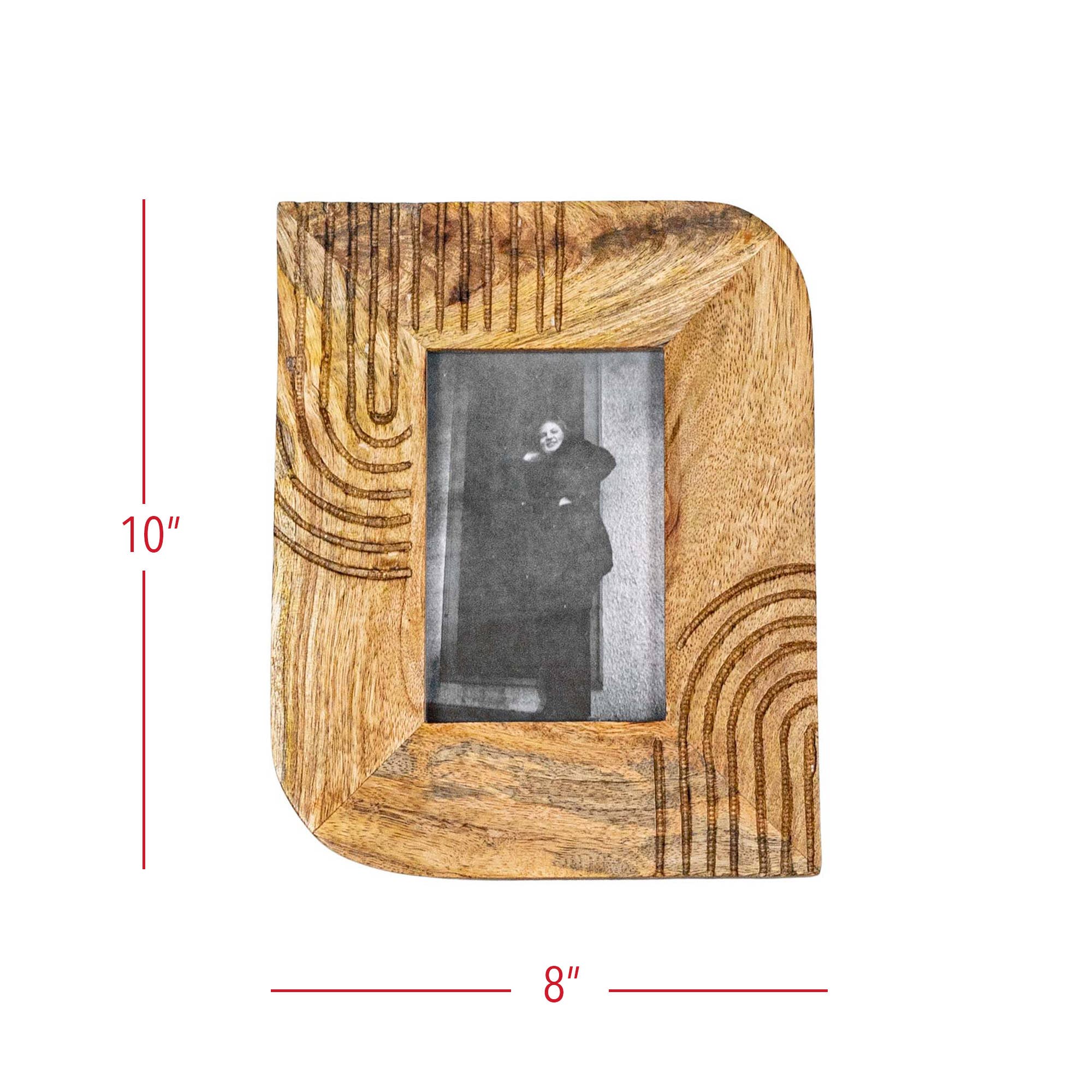 Mela Carved Arch Picture Frame - 4x6 - The Collective Park City