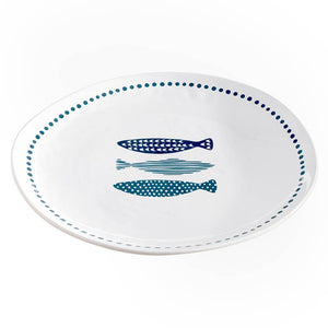 Melamine Appetizer Plate - Fish - 8.75" Dia - The Collective Park City