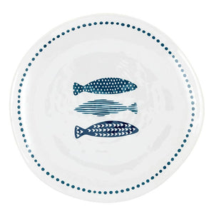 Melamine Appetizer Plate - Fish - 8.75" Dia - The Collective Park City