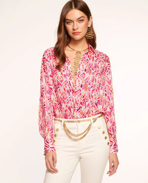 Melina Button Down Top - The Collective Park City