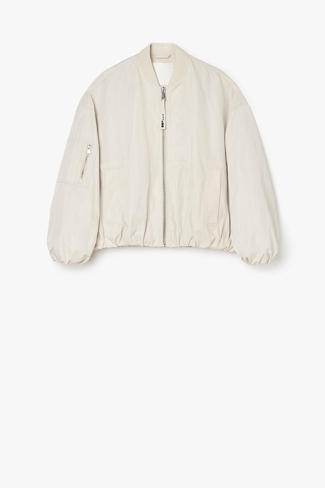 Memory Nylon Bomber Jacket - Panna - The Collective Park City