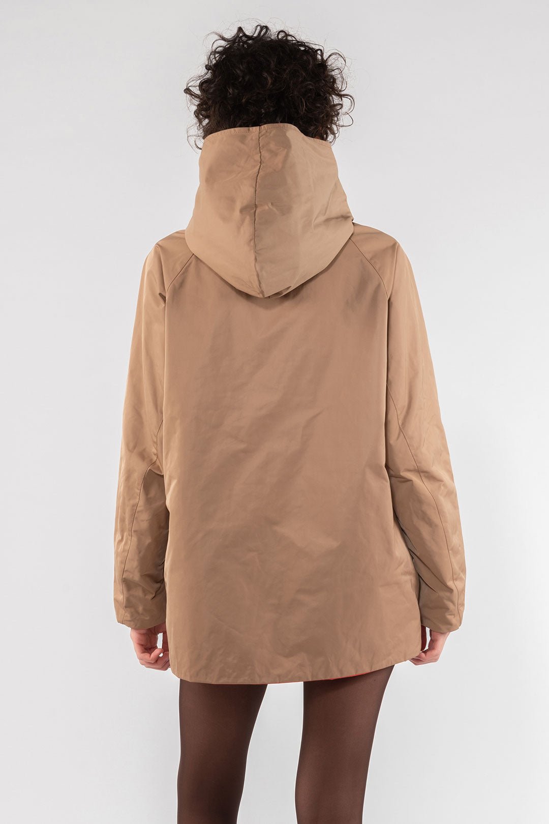 Memory Nylon Reversible Hooded Jacket - Flame - The Collective Park City