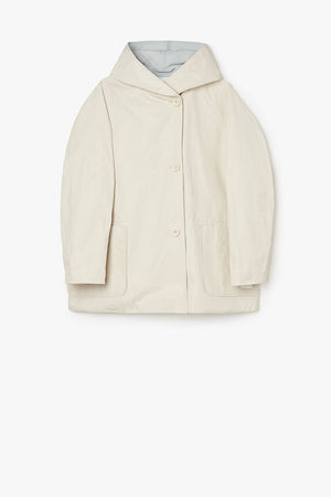 Memory Nylon Reversible Hooded Jacket - Panna - The Collective Park City