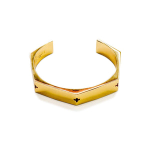 Metal Gold Thick Bracelet - The Collective Park City