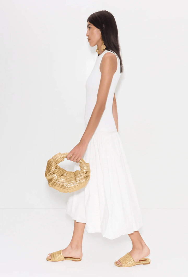 Metallic Raffia Salerno Sandal - The Collective Park City
