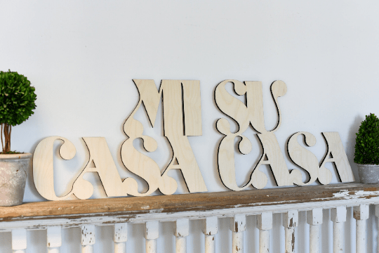 Mi Casa Su Casa Wall Decor: Medium (24in) - The Collective Park City