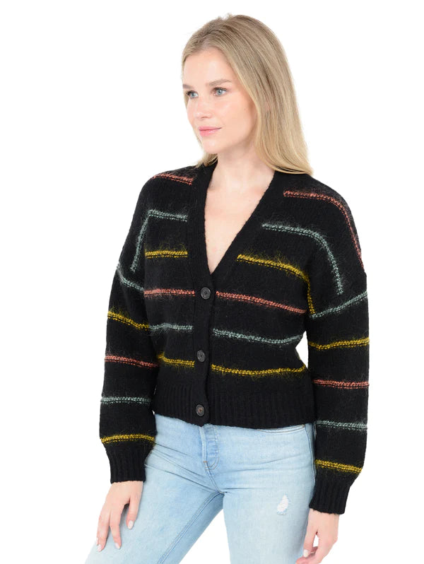 Micaela Striped Cardigan Sweater