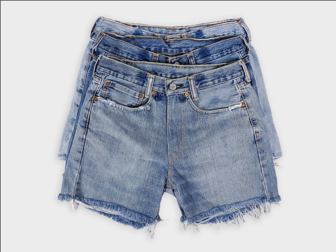 Mid-Rise Upcycled Denim OG Shorts - The Collective Park City