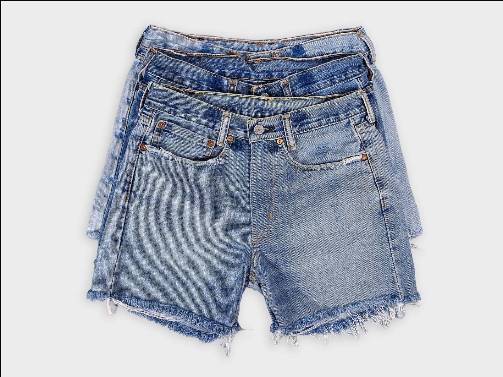 Mid-Rise Upcycled Denim OG Shorts - The Collective Park City