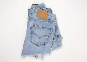 Mid-Rise Upcycled Denim OG Shorts - The Collective Park City