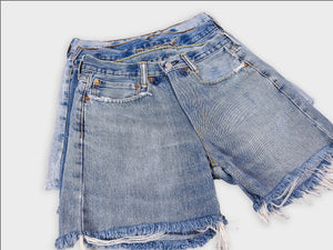 Mid-Rise Upcycled Denim OG Shorts - The Collective Park City