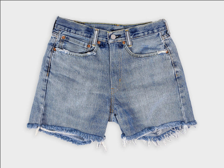 Mid-Rise Upcycled Denim OG Shorts - The Collective Park City