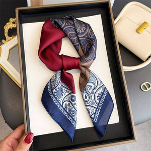 Ming Blue Silk Scarf - The Collective Park City
