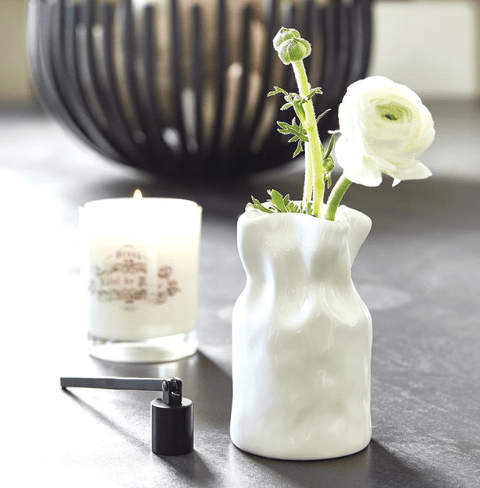 Mini Cinched Ceramic Vase - The Collective Park City