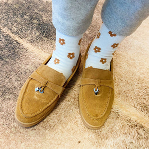 Mini Daisy Happiness Socks - Black - The Collective Park City