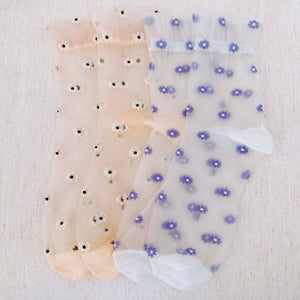 Mini Daisy Sheer Socks - The Collective Park City
