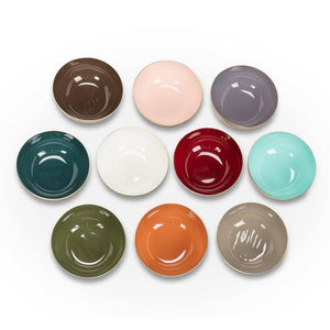 Mini Enamel Bowl - Teal - 4" Diameter - The Collective Park City