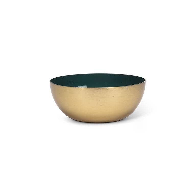 Mini Enamel Bowl - Teal - 4" Diameter - The Collective Park City