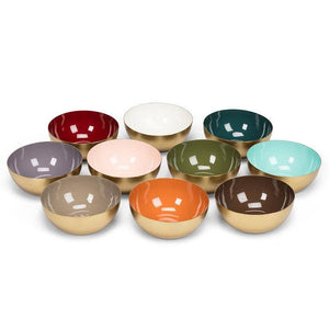 Mini Enamel Bowl - Teal - 4" Diameter - The Collective Park City