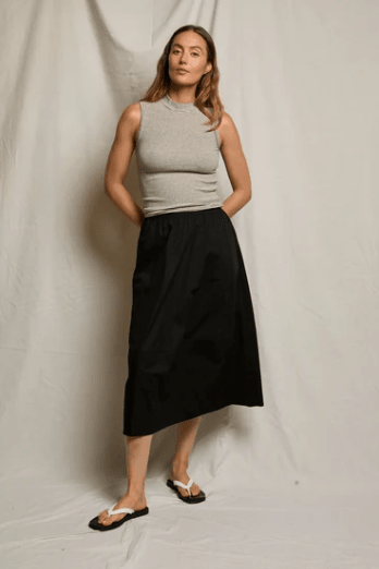 Minka Poplin Midi Skirt - The Collective Park City