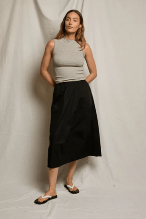 Minka Poplin Midi Skirt - The Collective Park City