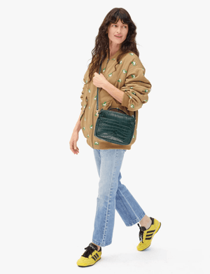 Mirabel Congo Croc Bag - Deep Pine Green - The Collective Park City